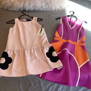Victoria Beckham for target pink dress L girl and free pink and orange dress M